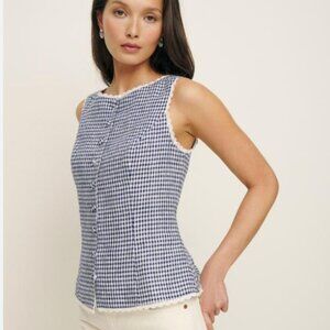 ISO Reformation Amela Gingham Top